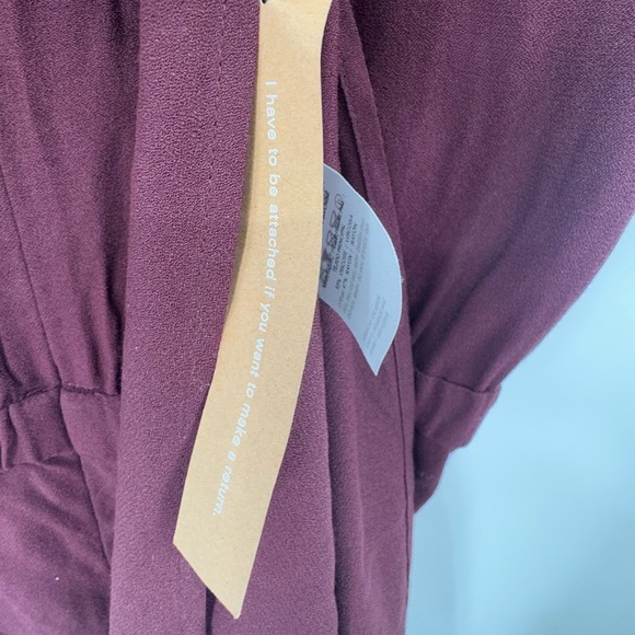 REFORMATION Danika Midi Dress prune size XS B1593 - Picture 6 of 6